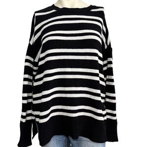 Sanctuary striped knit crewneck sweater